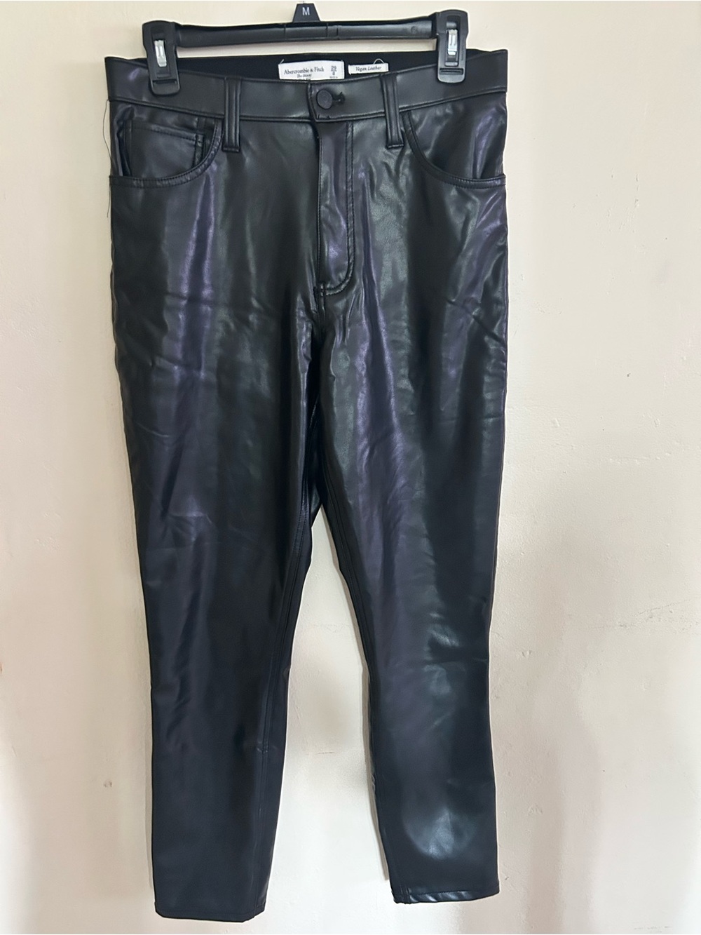 Abercrombie & Fitch Leather woman’s Jeans - Black 29/8